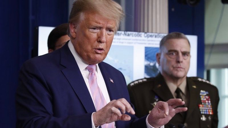 Trump sends gun boats to Venezuela while the world partners to fight a deadly pandemic