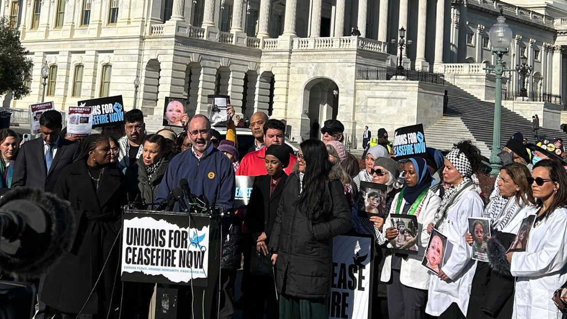 US union leaders call on labor to join movement for a ceasefire