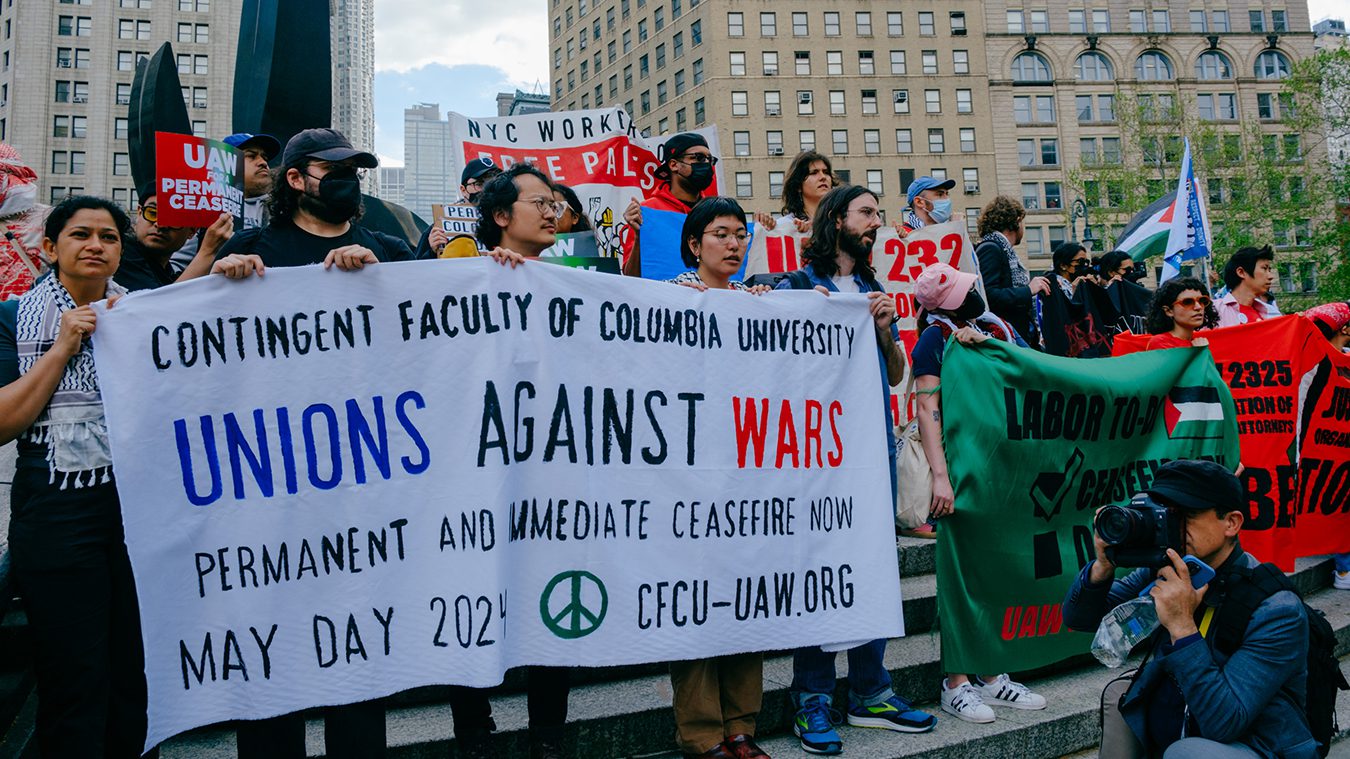 Seven major labor unions demand US end military aid to Israel