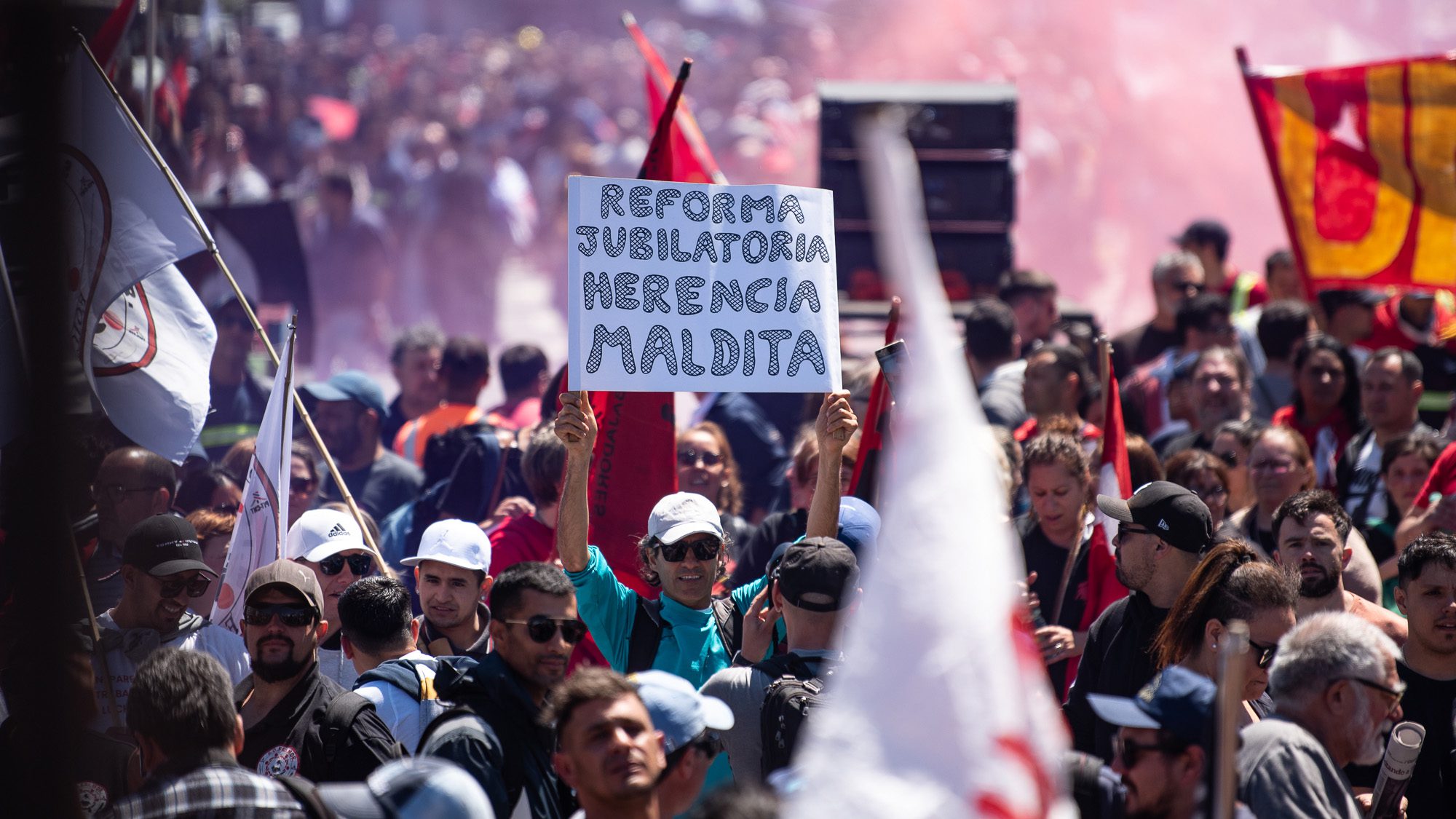Uruguayans mobilize against President Luis Lacalle Pou’s pension reform