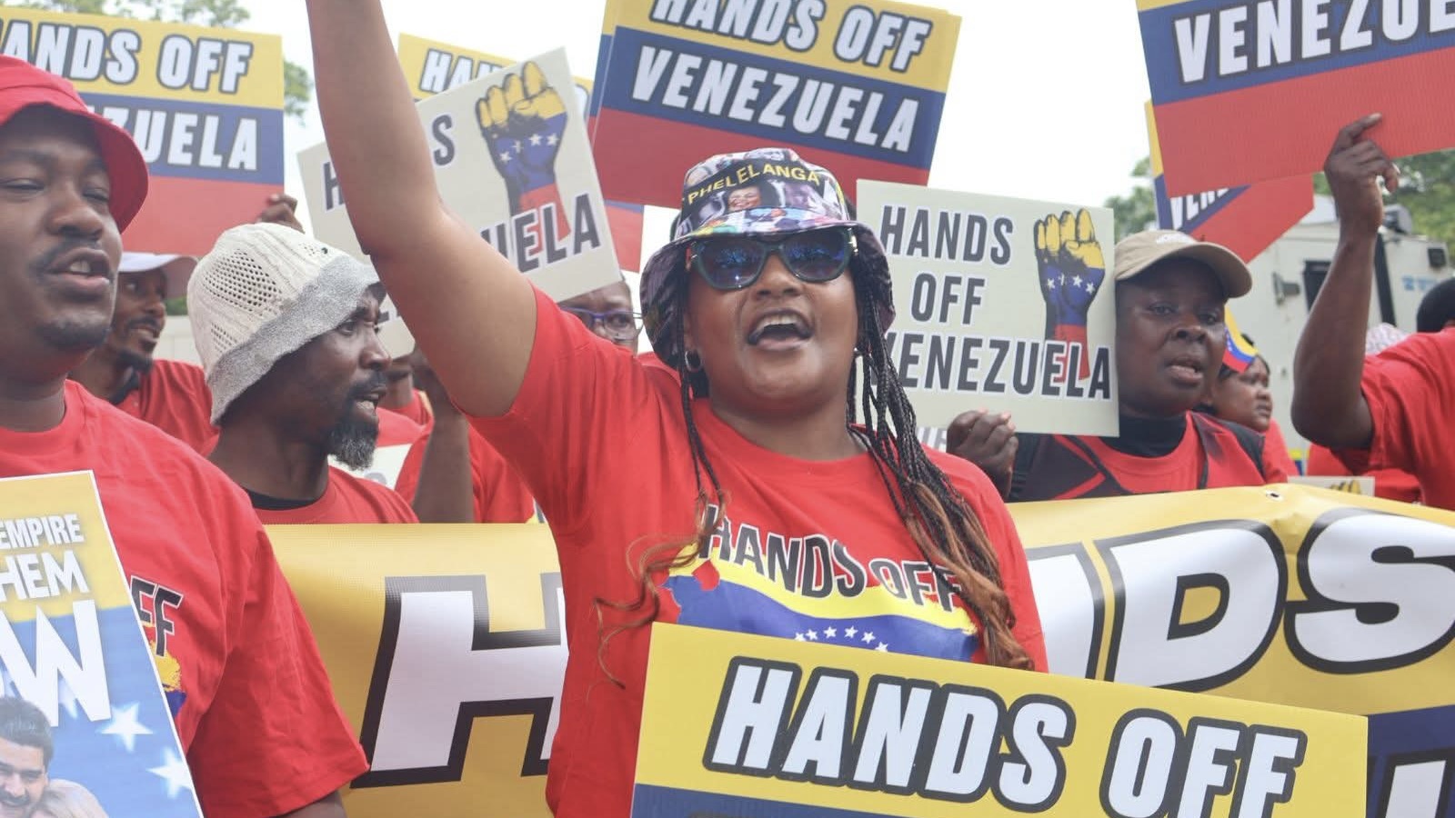 South Africans picket US Embassy in solidarity with Venezuela