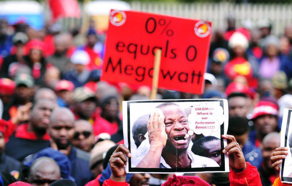 Workers reject Eskom’s wage hike proposal, demand minimum wage