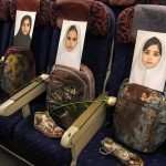 Images of the massacred Minab school children were set on the Iranian plane to Islamabad (1)
