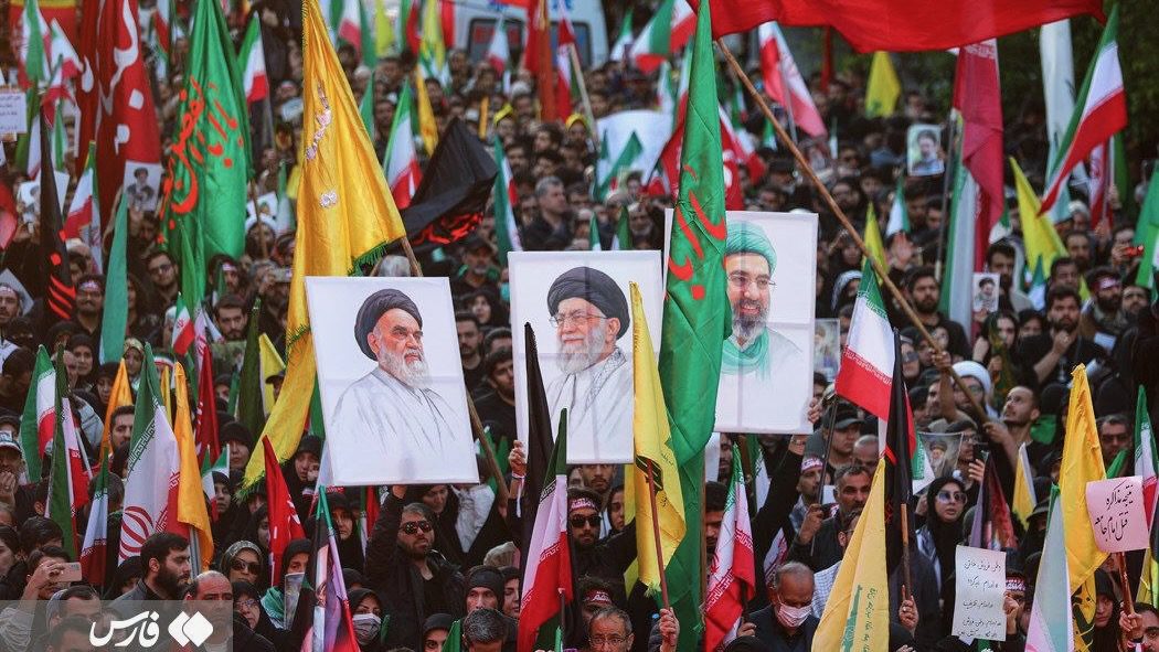 Mass rally on streets of Tehran