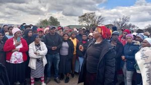 Members of AbM gather in protest of PIE Amendment Bill