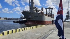 Cargo ship with aid from Mexico to Cuba (1)