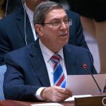 Cuba's Foreign Minister, Bruno Rodriguez, speaks at the Open Debate of the Security Council