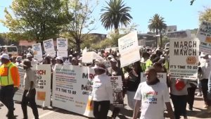 Protest in SA against immigrants