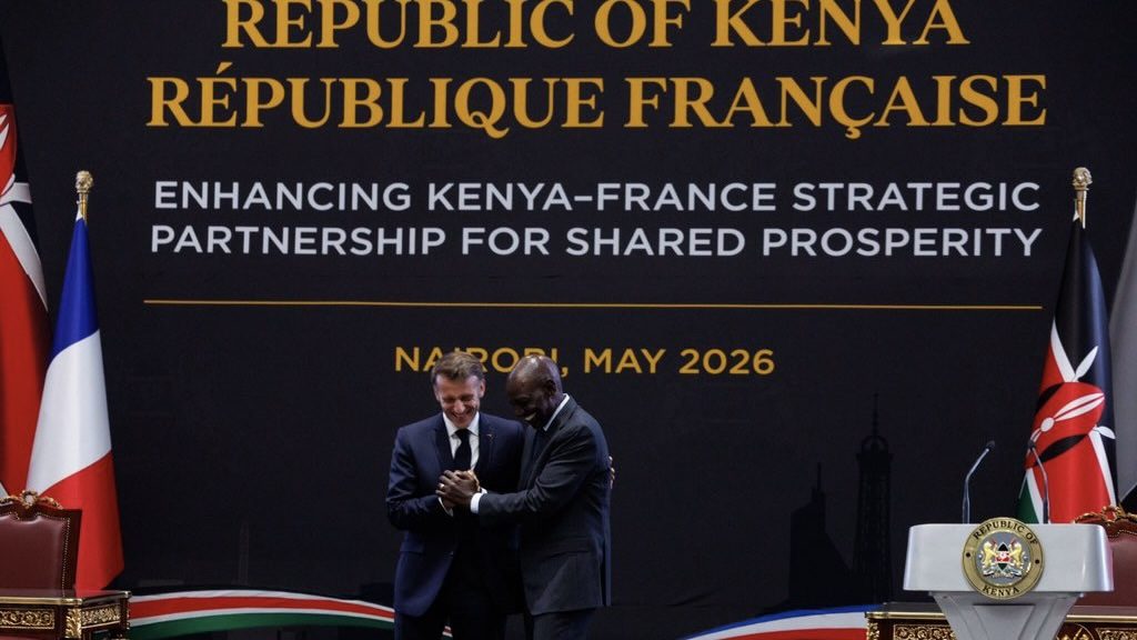 Emmanuel Macron and William Ruto