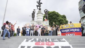 Protests against US military drill in Venezuela