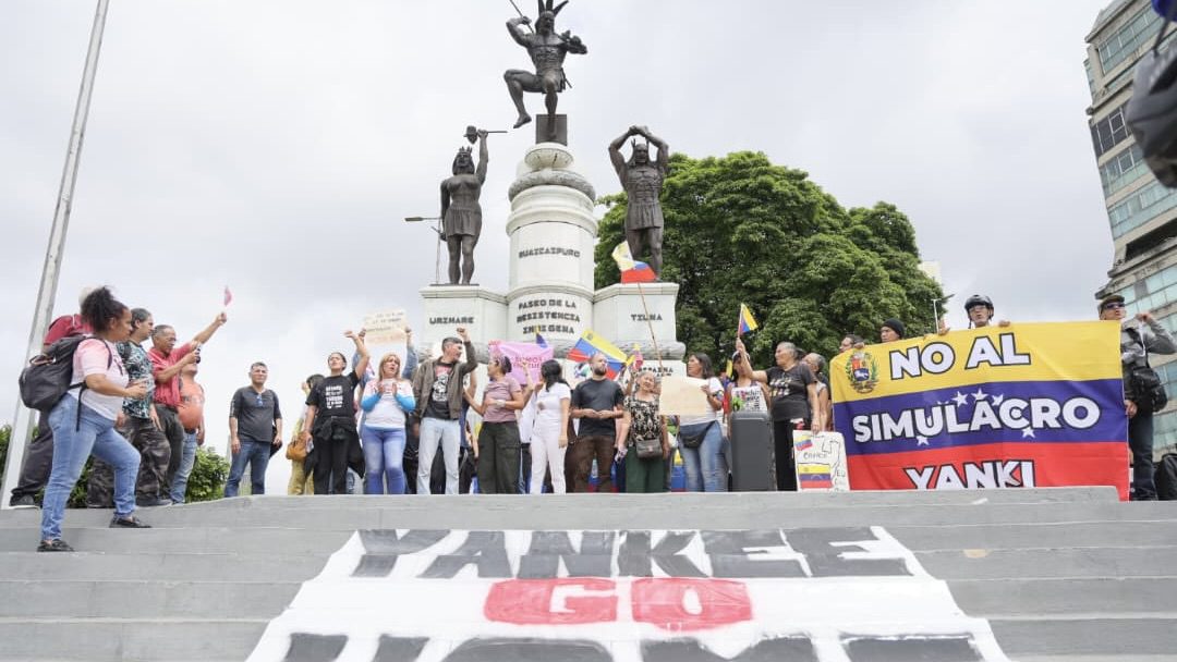 Protests against US military drill in Venezuela