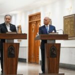Iranian foreign ministry speaks to the press