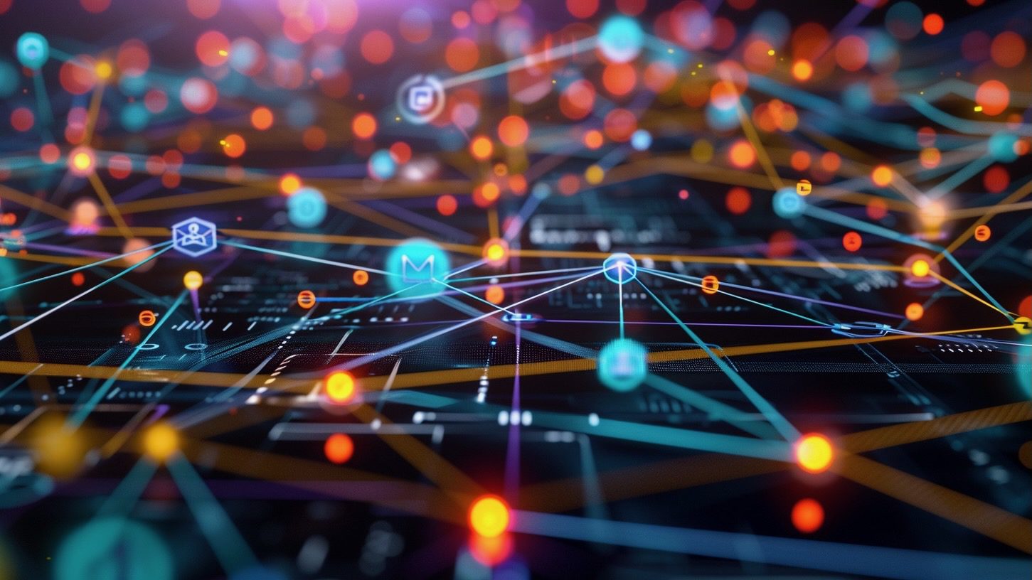 Internet data network complexity diagram