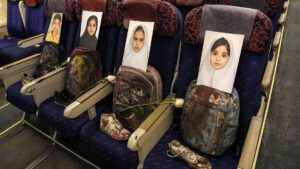Images of the massacred Minab school children