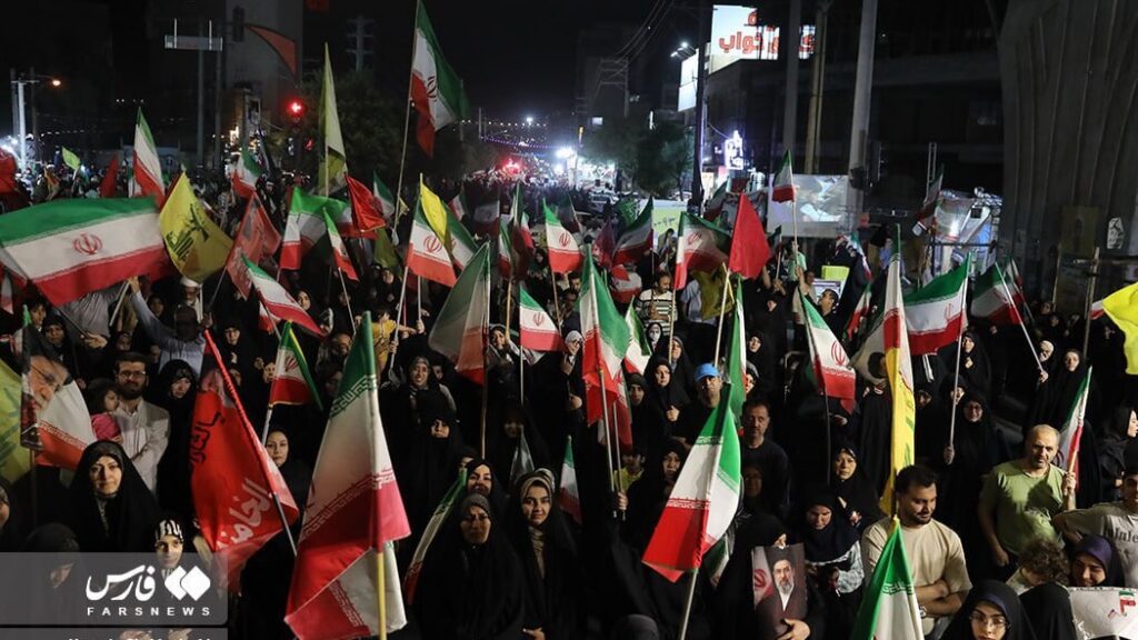 Iranians rally in support of retaliatory strikes against Israel