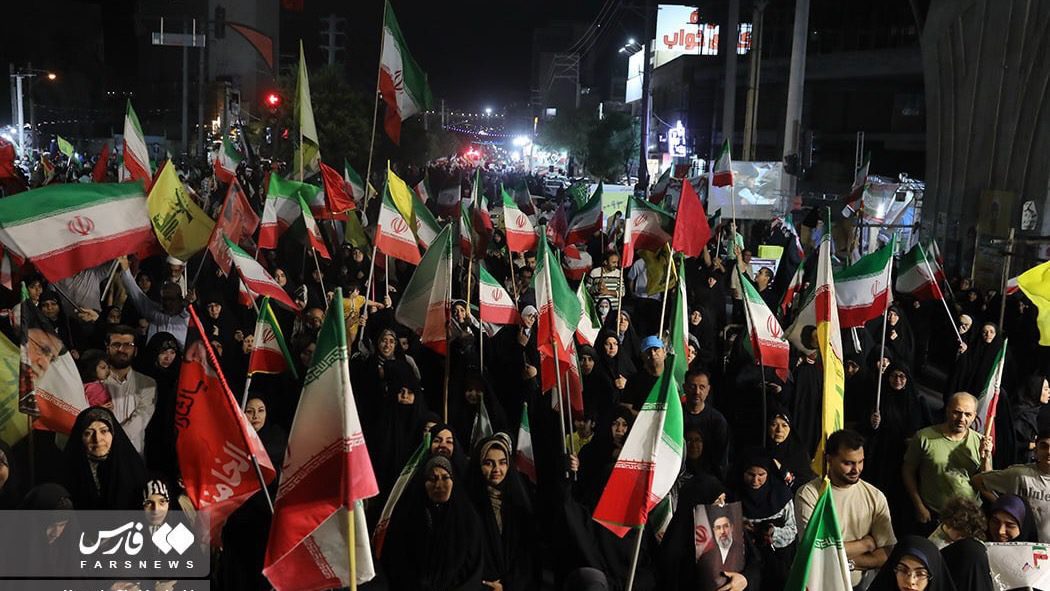 Iranians rally in support of retaliatory strikes against Israel