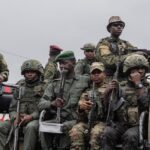 Soldiers in DRC sut ib truck