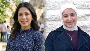 This morning in Palestine Israel took four Palestinian female students hostage during a raid on