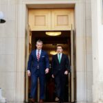 US Secretary of War Pete Hegseth with Ecuadorian President Daniel Noboa