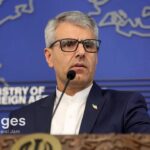 Esmail Baghaei at podium