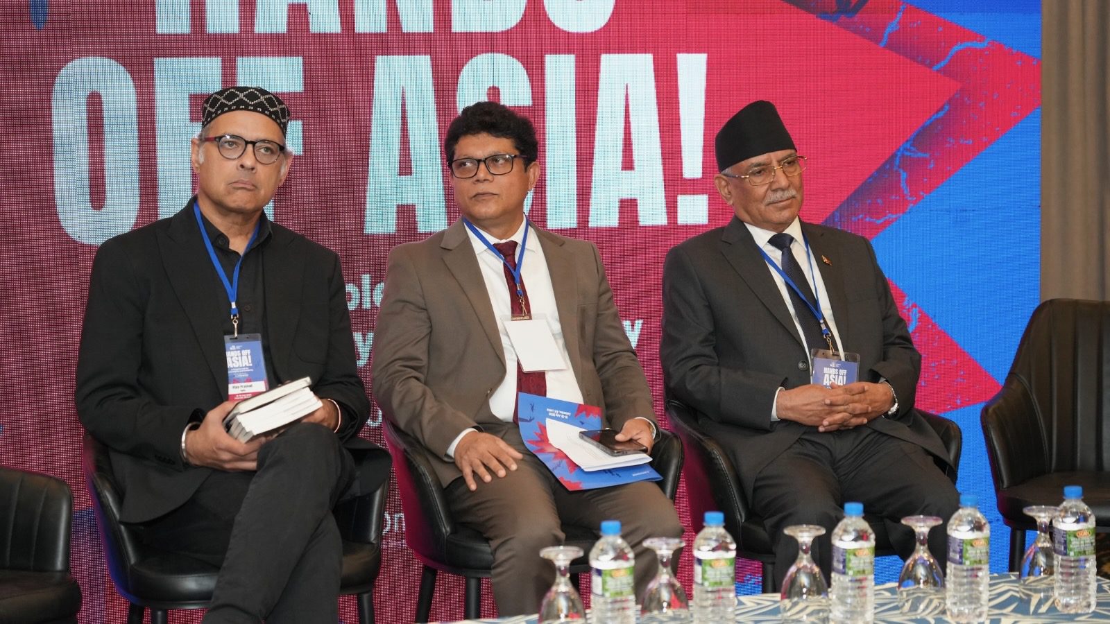 South Asian leaders at the Hands Off Asia conference