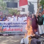 Farmers in India burn effigy