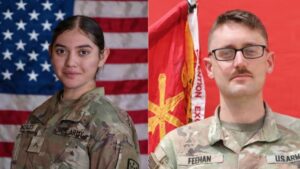 Isabella Gonzales, left, and Tyler James Feehan, right