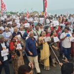 Protest in Visakhapatnam, India,