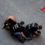 Abderrahim Fakir, 43, is violently assaulted by police